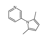 3-(2,5-dimethyl-1H-pyrrol-1-yl)pyridine结构式