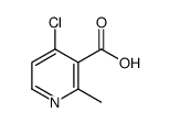 4-chloro-2-methylnicotinic acid Structure