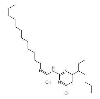1-dodecyl-3-(6-heptan-3-yl-4-oxo-1H-pyrimidin-2-yl)urea结构式