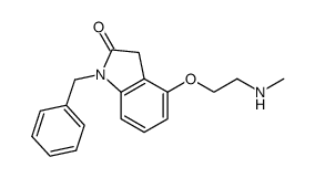 1-benzyl-4-(2-methylamino-ethoxy)-1,3-dihydro-indol-2-one Structure