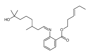 (Z)-3-hexenyl 2-[(7-hydroxy-3,7-dimethyloctylidene)amino]benzoate picture