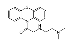 2-[2-(dimethylamino)ethylamino]-1-phenothiazin-10-ylethanone结构式