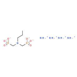 tetraammonium [(propylimino)bis(methylene)]diphosphonate结构式