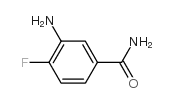 3-氨基-4-氟苯甲酰胺结构式