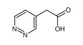 2-pyridazin-4-ylacetic acid Structure