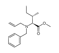 methyl N-allyl-N-benzyl-L-isoleucinate Structure