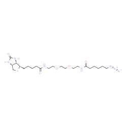Biotin-PEG2-C6-azide结构式