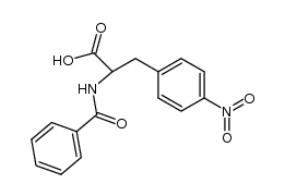 N-benzoyl-(4'-nitro)phenylalanine Structure