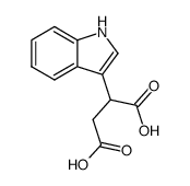 3-indolylsuccinic acid结构式