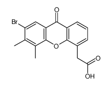 7-bromo-5,6-dimethyl-9-oxo-9H-xanthen-4-ylacetic acid结构式