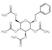 (2R,3R,4S,5R,6R)-2-(乙酰氧基甲基)-6-(苄氧基)四氢-2H-吡喃-3,4,5-三乙酸三酯结构式