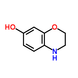 3,4-二氢-2H-苯并[1,4]恶嗪-7-醇结构式