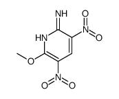 6-methoxy-3,5-dinitropyridin-2-amine Structure