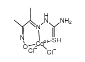 [Cd(diacetylmonoxime thiosemicarbazone)Cl2]结构式