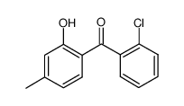 2′-氯-2-羟基-4-甲基二苯甲酮结构式