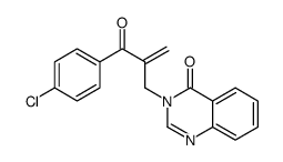3-[2-(4-chlorobenzoyl)prop-2-enyl]quinazolin-4-one结构式