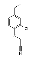 2-(2-氯-4-乙基苯硫基)乙腈结构式