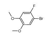 1-溴-2-氟-4,5-二甲氧基苯结构式