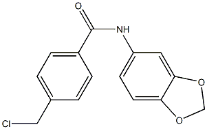 N-(benzo[d][1,3]dioxol-5-yl)-4-(chloroMethyl)benzaMide结构式