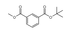 isophthalic acid 1-tert-butyl ester 3-methyl ester结构式