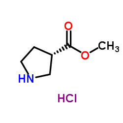 (S)-Methyl pyrrolidine-3-carboxylate hydrochloride Structure