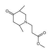 methyl 3-[(2R,5S)-2,5-dimethyl-4-oxopiperidin-1-yl]propanoate Structure