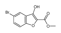 methyl 5-bromo-3-hydroxy-1-benzofuran-2-carboxylate结构式
