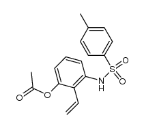 2-vinyl-3-acetoxy-N-tosylaniline结构式