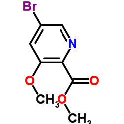 5-溴-3-甲氧基吡啶甲酸甲酯结构式