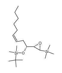2(S)-[1'(R)-[(tert-butyldimethylsilyl)oxy]-3'(Z)-nonenyl]-3(S)-(trimethylsilyl)oxirane Structure