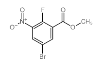 Methyl 5-bromo-2-fluoro-3-nitrobenzoate structure