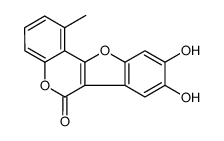 11,12-dihydroxy-5-methylcoumestan结构式