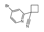 1-(4-溴吡啶-2-基)环丁烷甲腈结构式