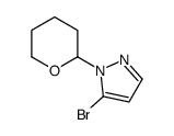 5-溴-1-(四氢-2H-吡喃-2-基)-1H-吡唑结构式