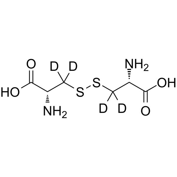 L-胱氨酸 d4结构式