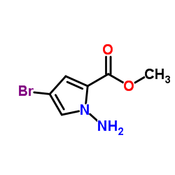 Methyl 1-amino-4-bromo-1H-pyrrole-2-carboxylate Structure