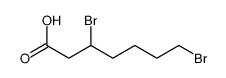 3,7-dibromoheptanoic acid Structure