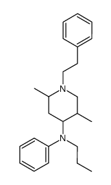 (2,5-Dimethyl-1-phenethyl-piperidin-4-yl)-phenyl-propyl-amine Structure