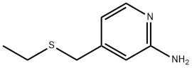 4-[(乙基硫基)甲基]吡啶-2-胺结构式