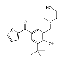 [3-tert-butyl-4-hydroxy-5-[[2-hydroxyethyl(methyl)amino]methyl]phenyl]-thiophen-2-ylmethanone Structure