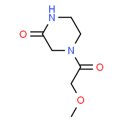 4-(2-甲氧基乙酰基)哌嗪-2-酮结构式