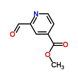 2-甲酰基吡啶-4-羧酸甲酯结构式