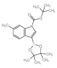 1-Boc-6-methylindole-3-boronic acid pinacol ester Structure