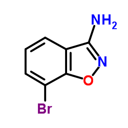 7-溴苯并[d]异唑-3-胺结构式