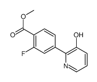 methyl 2-fluoro-4-(3-hydroxypyridin-2-yl)benzoate Structure