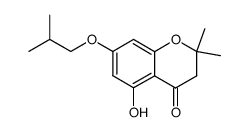 5-hydroxy-7-isobutoxy-2,2-dimethyl-4-chromanone Structure