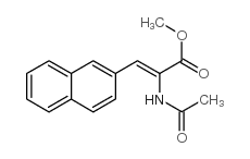 2-乙酰氨基-3-(2-萘)丙烯酸甲酯结构式