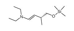 (1E,3R)-N,N-diethyl-3-methyl-4-((trimethylsilyl)oxy)but-1-enylamine Structure