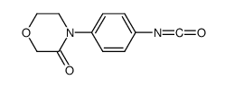 4-(4-异氰酰苯基)吗啉-3-酮结构式