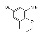 5-bromo-2-ethoxy-3-methylaniline Structure